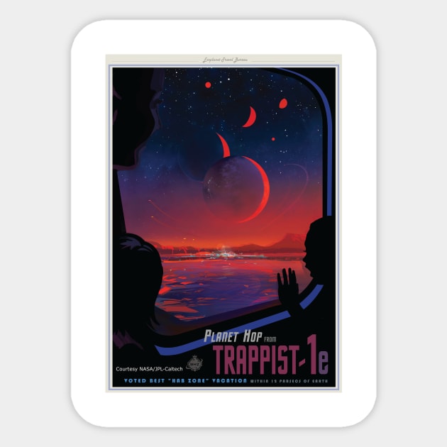 Trappist-1e Concept Art Sticker by Big Term Designs